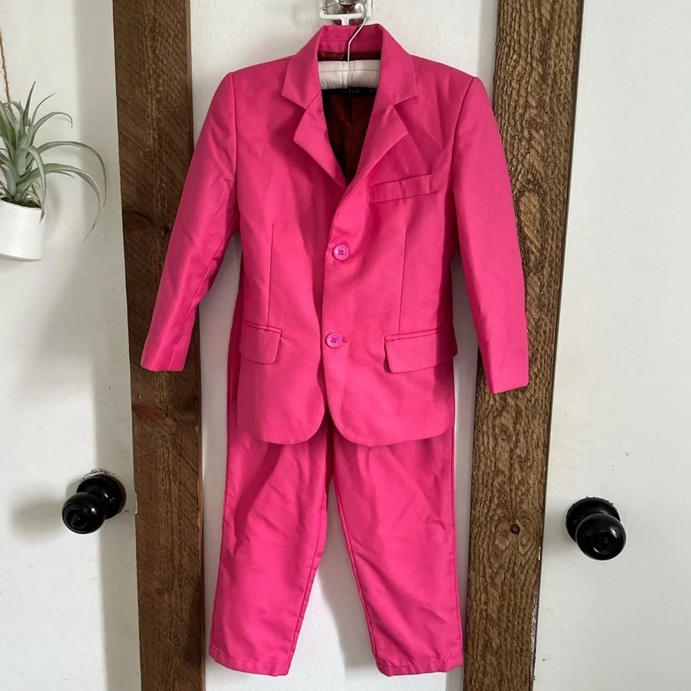 Boutique 3T Toddler Boy Formal Suit Jacket & Pants Set EUC - Picture 2 of 11